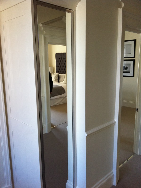 Full-length wardrobe mirror fitted in Kingston upon Thames home